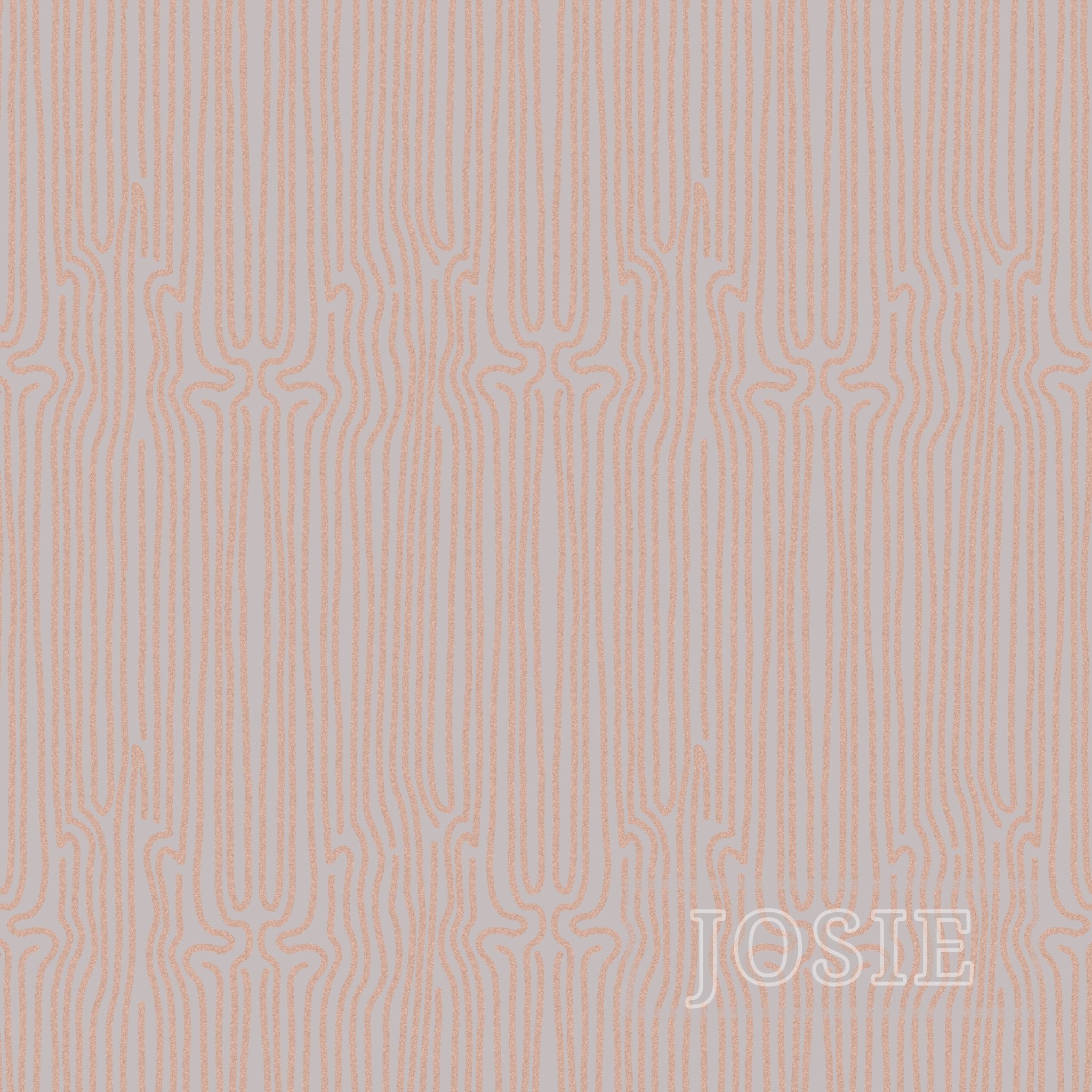 Grunge Line Muted Grey peel and stick wallpaper pattern swatch